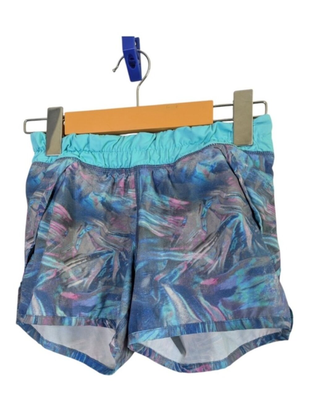 Ivivva Lululemon Lightning Stride Girls Shorts Size 10 Blue/Purple